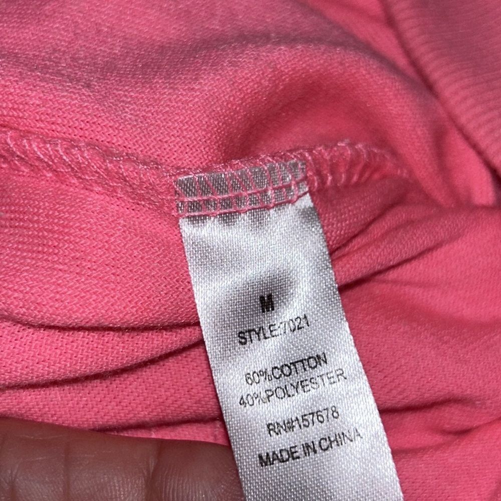 🩷 Neon Pink Velour Hoodie 2 Pockets. Adorable ☺️ - Picture 6 of 17